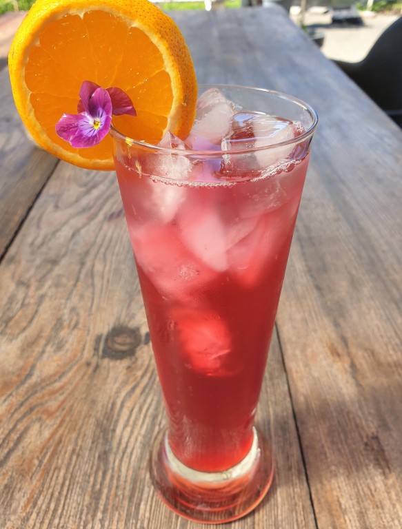 Hibiscus & Elderflower Spritzer by HerbalTeaBlending.com