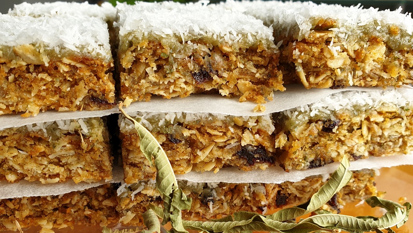 Lemon Verbena Oaty Slice