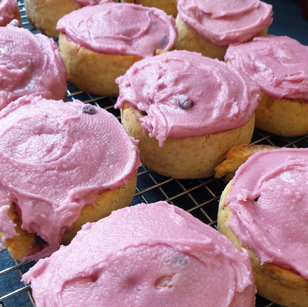 Elderberry Chelsea Buns