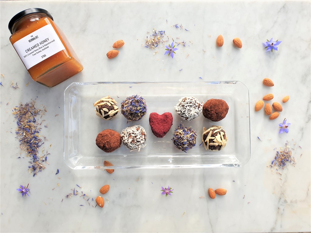 Chocolate Ashwaganda Energy Balls by HerbalTeaBlending.com