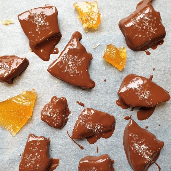 Chocolate Spearmint Toffees by HerbalTeaBlending.com