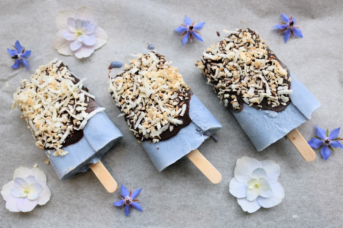 Blue Coconut Ice Blocks by HerbalTeaBlending.com